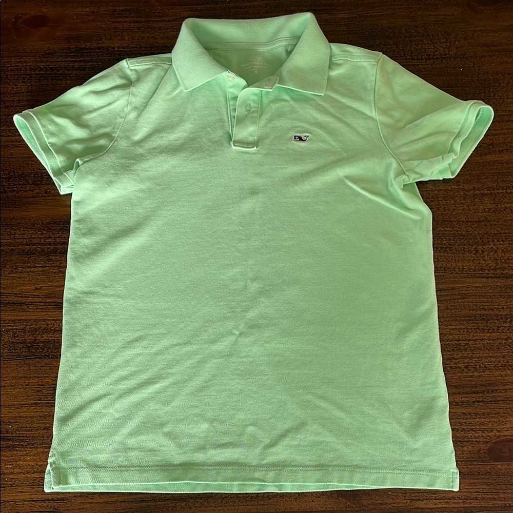 Vineyard Vines Light Green Kids Polo